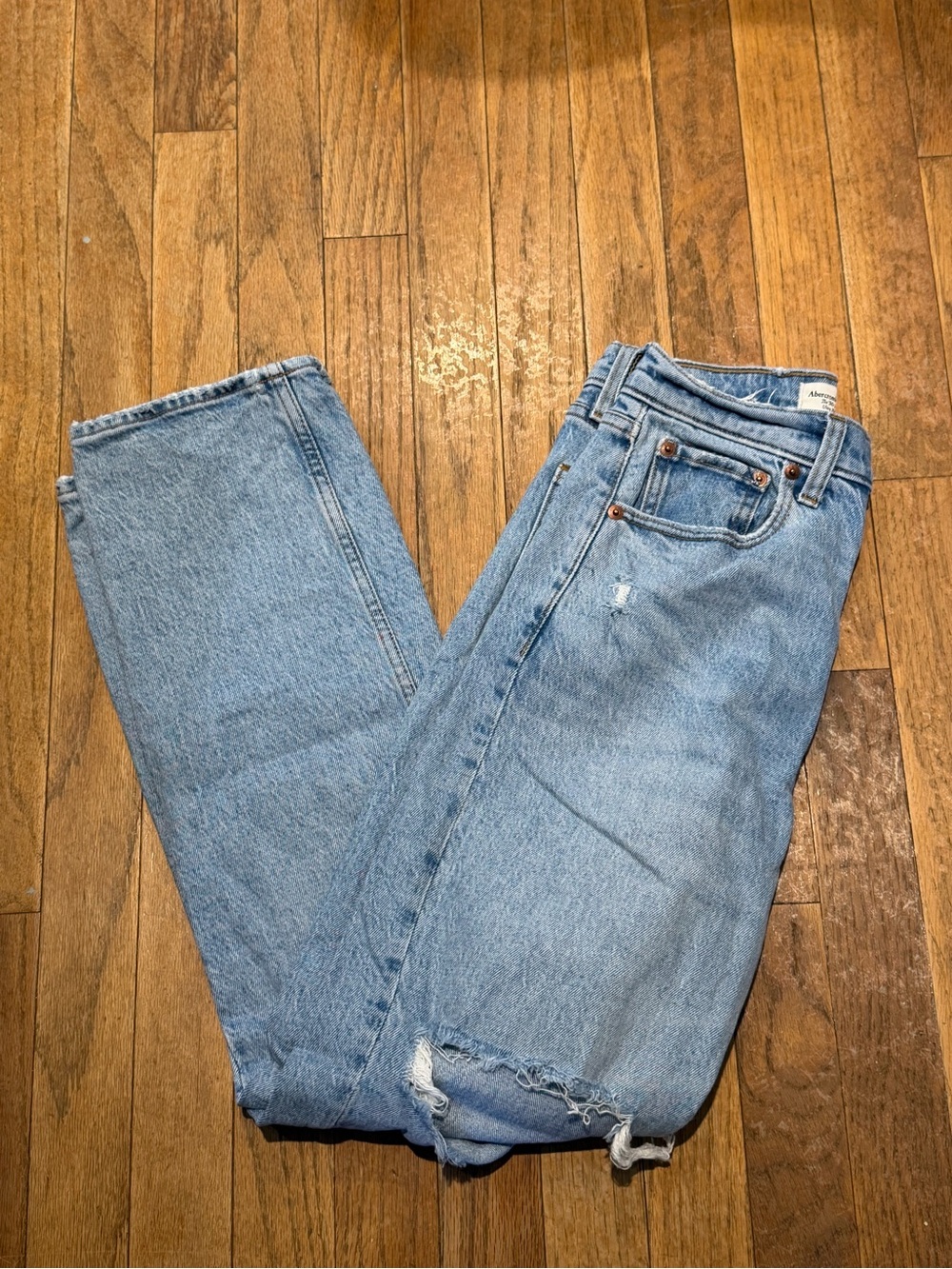 Abercrombie & Fitch Light Blue Straight Leg Jeans